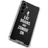 Eat Brains and Zombie On Black Galaxy S23 FE Clear Case