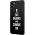 Eat Brains and Zombie On Black Galaxy S23 Plus Skin
