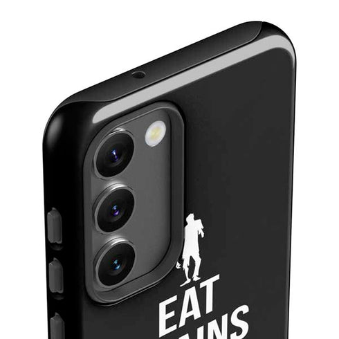 Eat Brains and Zombie On Black Galaxy S23 Pro Case