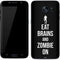 Eat Brains and Zombie On Black Galaxy S7 Skin