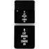 Eat Brains and Zombie On Black Galaxy Z Flip3 5G Skin