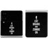 Eat Brains and Zombie On Black Galaxy Z Flip4 5G Skin