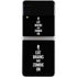 Eat Brains and Zombie On Black Galaxy Z Flip4 5G Skin