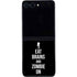 Eat Brains and Zombie On Black Galaxy Z Flip5 5G Skin