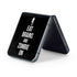Eat Brains and Zombie On Black Galaxy Z Flip5 5G Skin