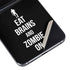 Eat Brains and Zombie On Black Galaxy Z Flip5 5G Skin