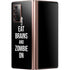 Eat Brains and Zombie On Black Galaxy Z Fold2 5G Skin