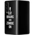 Eat Brains and Zombie On Black Galaxy Z Fold4 5G Skin