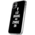 Eat Brains and Zombie On Black iPhone 11 Clear Case