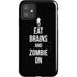 Eat Brains and Zombie On Black iPhone 11 Impact Case
