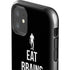 Eat Brains and Zombie On Black iPhone 11 Impact Case