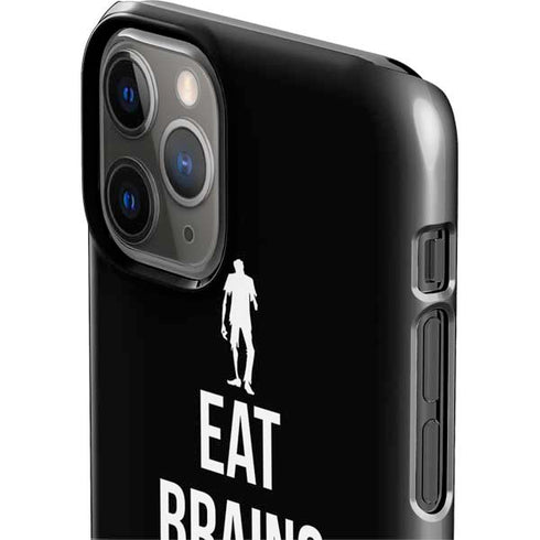 Eat Brains and Zombie On Black iPhone 11 Pro Lite Case