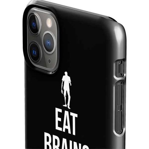 Eat Brains and Zombie On Black iPhone 11 Pro Max Lite Case
