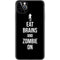 Eat Brains and Zombie On Black iPhone 11 Pro Max Skin