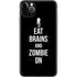 Eat Brains and Zombie On Black iPhone 11 Pro Max Skin
