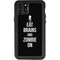 Eat Brains and Zombie On Black iPhone 11 Pro Max Waterproof Case