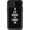 Eat Brains and Zombie On Black iPhone 11 Pro Waterproof Case