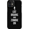 Eat Brains and Zombie On Black iPhone 12 Mini Lite Case