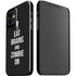 Eat Brains and Zombie On Black iPhone 12 Mini Lite Case