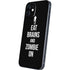 Eat Brains and Zombie On Black iPhone 12 Mini Skin