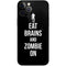 Eat Brains and Zombie On Black iPhone 12 Pro Max Skin