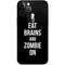 Eat Brains and Zombie On Black iPhone 12 Pro Skin