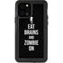 Eat Brains and Zombie On Black iPhone 12 Pro Waterproof Case