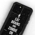Eat Brains and Zombie On Black iPhone 12 Pro Waterproof Case
