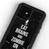 Eat Brains and Zombie On Black iPhone 12 Waterproof Case