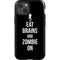 Eat Brains and Zombie On Black iPhone 13 Impact Case