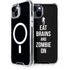 Eat Brains and Zombie On Black iPhone 13 MagSafe Case