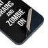 Eat Brains and Zombie On Black iPhone 13 Mini Skin