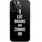 Eat Brains and Zombie On Black iPhone 13 Pro Skin