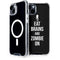 Eat Brains and Zombie On Black iPhone 15 Plus MagSafe Case