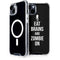 Eat Brains and Zombie On Black iPhone 14 Plus MagSafe Case