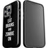 Eat Brains and Zombie On Black iPhone 14 Pro Impact Case