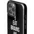 Eat Brains and Zombie On Black iPhone 15 Pro Max Impact Case