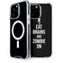 Eat Brains and Zombie On Black iPhone 15 Pro Max MagSafe Case