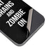 Eat Brains and Zombie On Black iPhone 14 Pro Max Skin