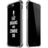 Eat Brains and Zombie On Black iPhone 7/8 Plus Clear Case