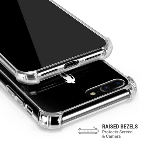 Eat Brains and Zombie On Black iPhone 7/8 Plus Clear Case