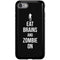 Eat Brains and Zombie On Black iPhone SE (2nd & 3rd Gen) Pro Case