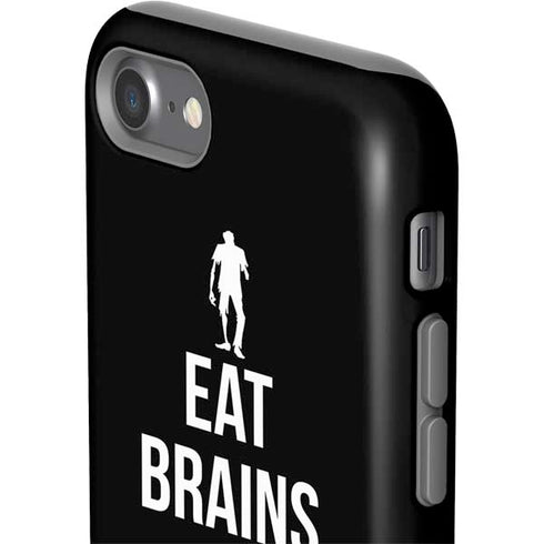 Eat Brains and Zombie On Black iPhone SE (2nd & 3rd Gen) Pro Case