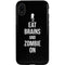 Eat Brains and Zombie On Black iPhone XR Pro Case