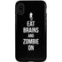 Eat Brains and Zombie On Black iPhone XR Pro Case
