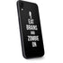 Eat Brains and Zombie On Black iPhone XR Skin