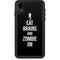 Eat Brains and Zombie On Black iPhone XR Waterproof Case