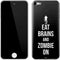 Eat Brains and Zombie On Black Apple iPod Skin