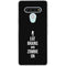 Eat Brains and Zombie On Black LG Stylo 6 Clear Case