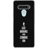 Eat Brains and Zombie On Black LG Stylo 6 Clear Case